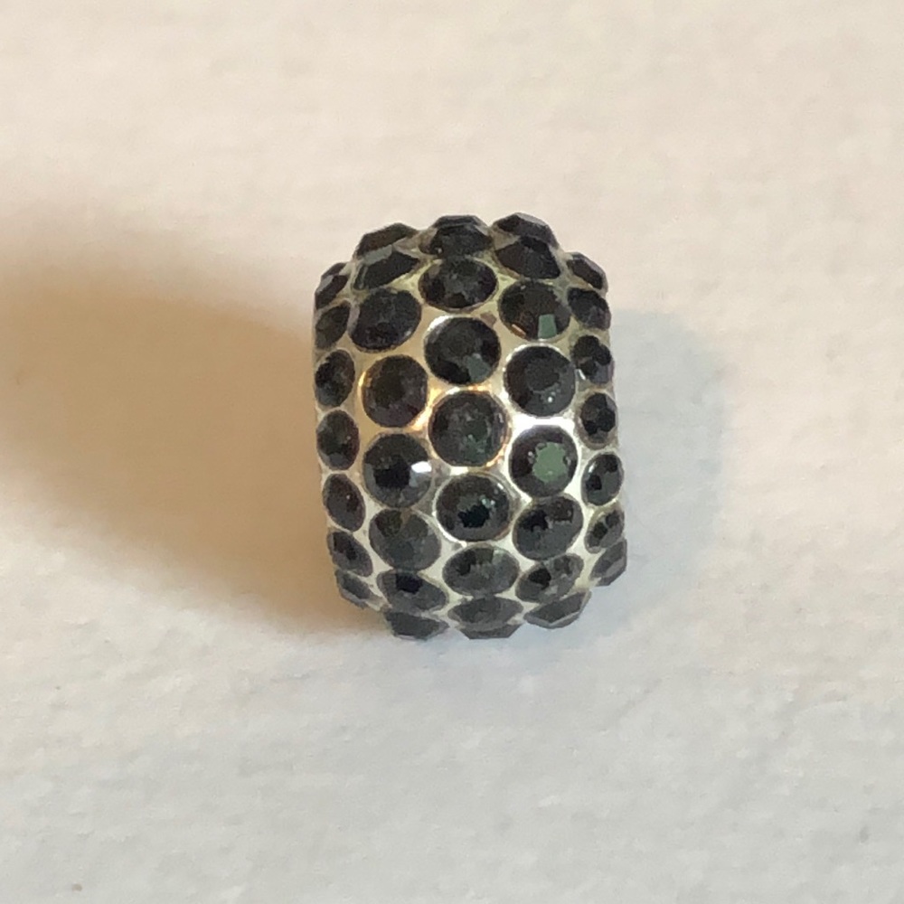 Brighton Ice Diva Black Crystal Spacer Charm Bead - Picture 4 of 9